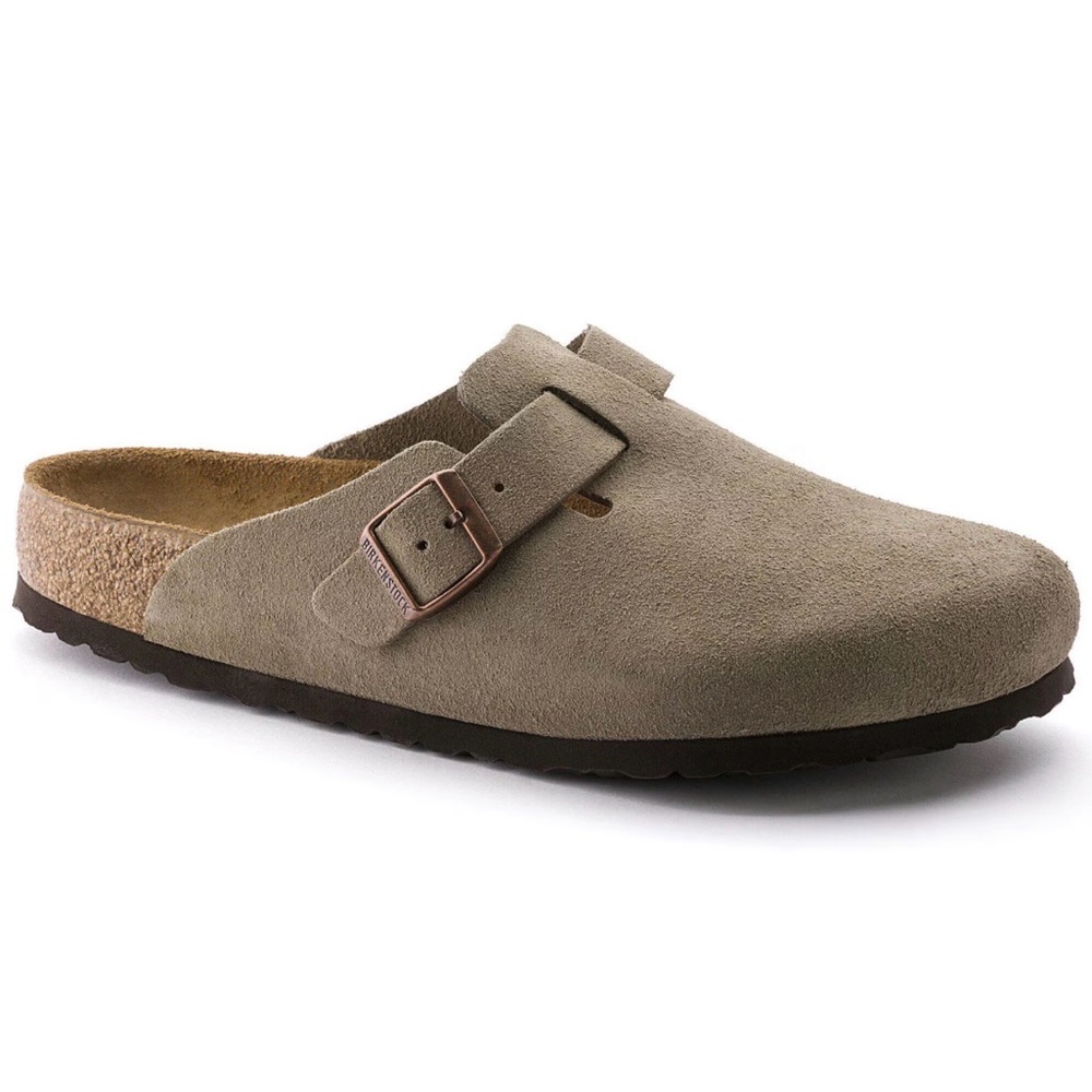 Birkenstock Boston Soft Footbed Clogs Suede Leather!